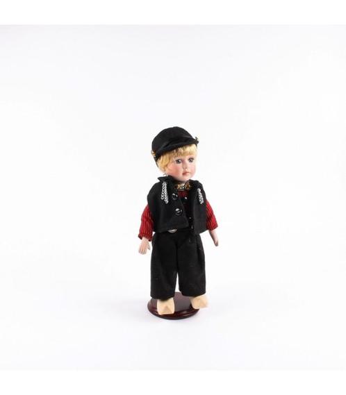 Pop in klederdracht man Volendam Zwart/Rood 26 cm, Kleding | Heren, Schoenen, Nieuw, Ophalen of Verzenden