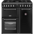 Stoves Richmond Deluxe ST-RCA-RICH-90DF-BLK  90cm Dual Fuel, Witgoed en Apparatuur, Fornuizen, Ophalen of Verzenden, Nieuw