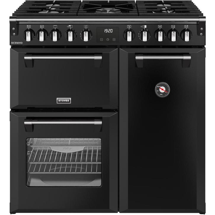 Stoves Richmond Deluxe ST-RCA-RICH-90DF-BLK  90cm Dual Fuel, Witgoed en Apparatuur, Fornuizen, Ophalen of Verzenden