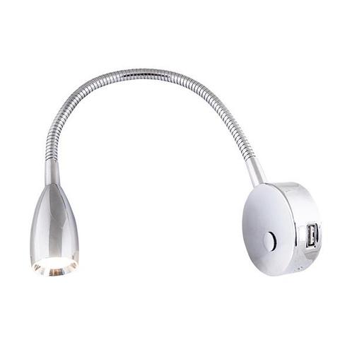Båtsystem Leia LX1 Flexibele LED Leeslamp Chroom met USB poo, Watersport en Boten, Bootonderdelen, Nieuw, Ophalen of Verzenden