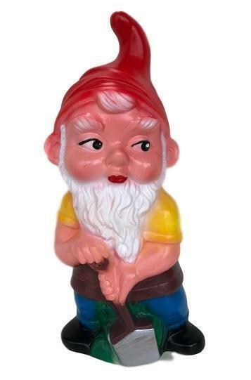 Tuinkabouter met schep 20cm, kunststof kabouter, Tuin en Terras, Tuinbeelden, Nieuw