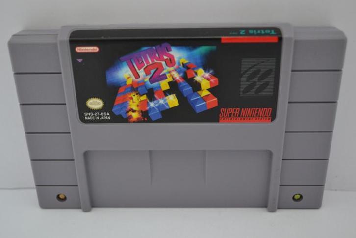 Tetris 2 (SNES USA), Spelcomputers en Games, Games | Nintendo Super NES, Zo goed als nieuw, Verzenden