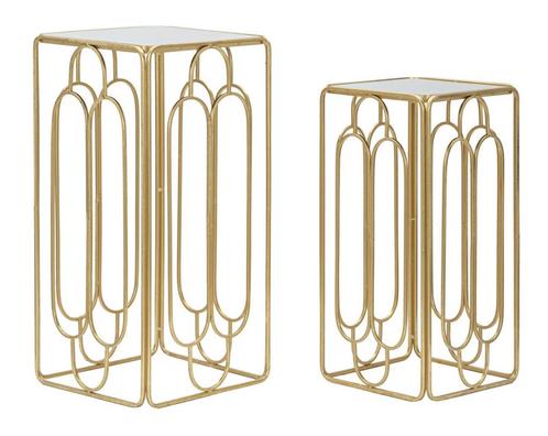 PLANTENHOUDER ARTY SET 2 STUKS CM 34X34X70-29X29X60, Huis en Inrichting, Woonaccessoires | Vazen, Ophalen of Verzenden