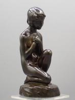 Just Andersen - Elna Borch (1869-1950) - sculptuur, Kneeling, Antiek en Kunst