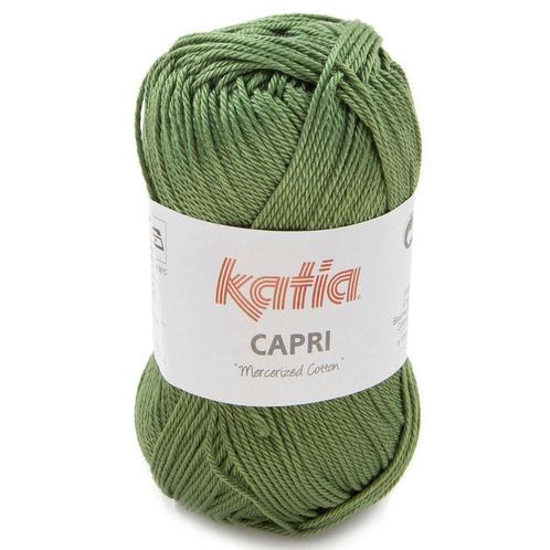 Katia Capri - 82185 bosgroen - Katoen Garen, Hobby en Vrije tijd, Breien en Haken, Ophalen of Verzenden
