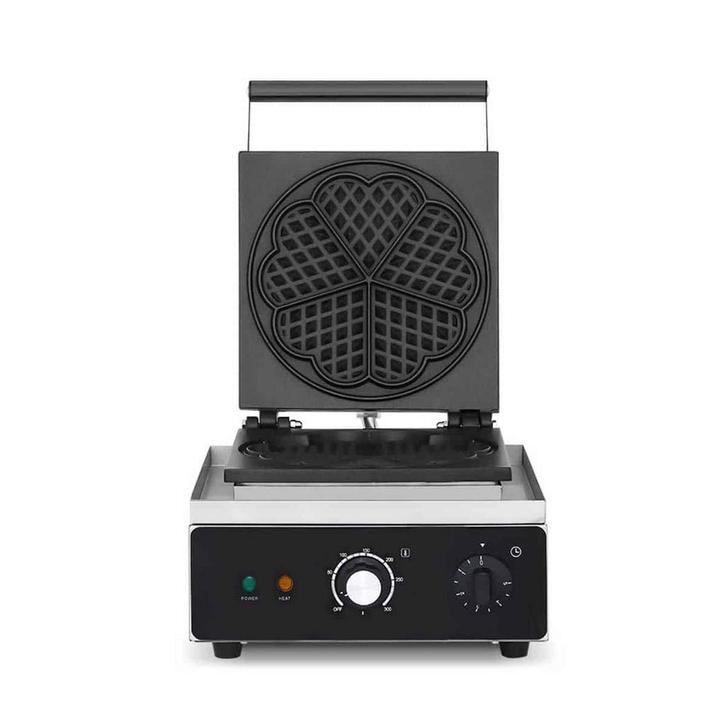 HCB Wafelijzer - hartjes - timer - 230V - RVS, Zakelijke goederen, Horeca | Keukenapparatuur, Nieuw in verpakking, Fornuis, Frituur en Grillen
