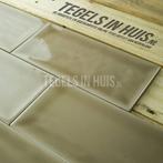 Wandtegel artic handvormlook 10x20cm beige  vison, Nieuw, Ophalen of Verzenden, 10 m² of meer, Wandtegels