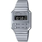 Casio - A100WE-7BEF - silver grey, Sieraden, Tassen en Uiterlijk, Horloges | Dames, Verzenden, Nieuw
