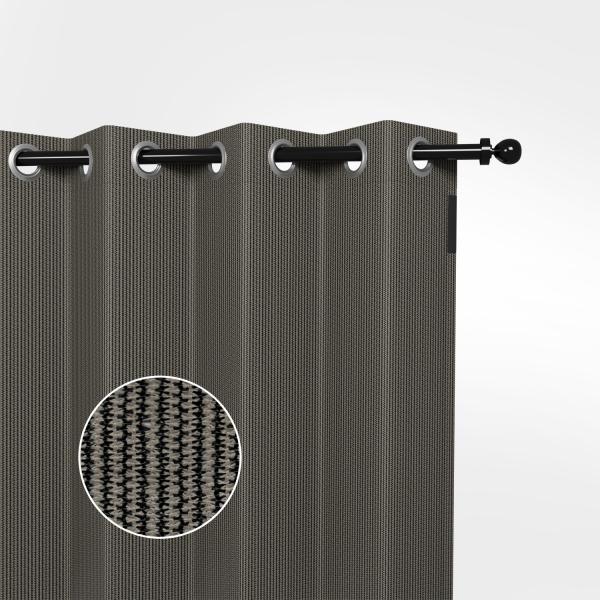 Buitengordijn HDPE met RVS ringen Desert Storm, Tuin en Terras, Schaduwdoeken