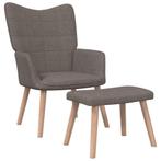 Luxe Relaxfauteuil Taupe | Retourdeal | 40% Extra Voordeel, Huis en Inrichting, Fauteuils, Minder dan 75 cm, Nieuw, Ophalen of Verzenden