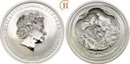 50 Cent Lunar Jahr des Drachen 1/2 Unze Feinzilver 2012 A..., Verzenden