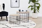 2dekans | LIFA LIVING Moderne Bijzettafel - Set van 2 -, Huis en Inrichting, Tafels | Eettafels, Ophalen of Verzenden, Zo goed als nieuw