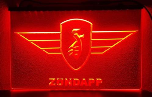 Zundapp neon bord lamp LED cafe verlichting reclame lichtbak, Verzamelen, Merken en Reclamevoorwerpen, Nieuw, Verzenden