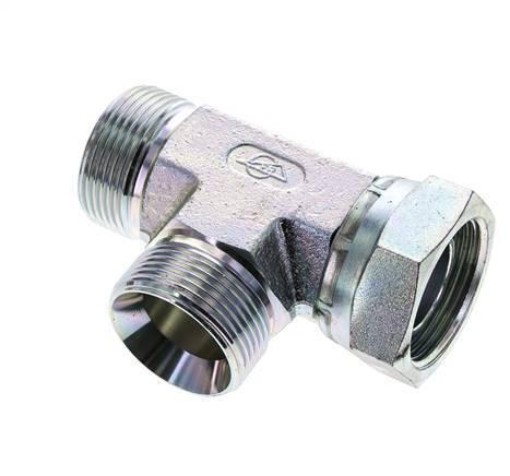 T-koppeling G1 Buitendraad x Binnendraad Staal Hydrauliek, Doe-het-zelf en Verbouw, Overige Doe-het-zelf en Verbouw, Nieuw, Verzenden