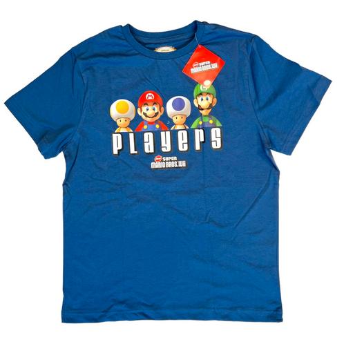 Bioworld New Super Mario Bros: Players - Blauw T-Shirt - S (, Kleding | Heren, T-shirts, Nieuw, Verzenden