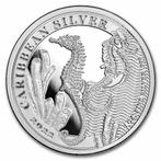 Barbados Seahorse - 1 oz 2022 (10.000 oplage), Postzegels en Munten, Munten | Amerika, Verzenden, Midden-Amerika, Losse munt, Zilver