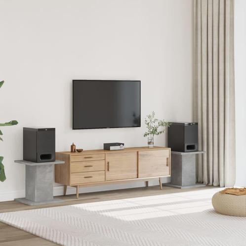 vidaXL Speakerstandaards 2 st 30x30x40 cm bewerkt hout, Muziek en Instrumenten, Standaards, Nieuw, Verzenden
