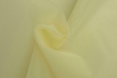 Organza stof - Beige - Per 15 of 50 meter, Hobby en Vrije tijd, Stoffen en Lappen, 120 cm of meer, 200 cm of meer, Beige, Nieuw