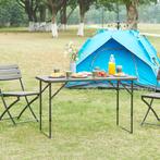 Tuintafel Adelfia klaptafel verstelbaar 120x60x54/74/90 cm h, Caravans en Kamperen, Verzenden, Nieuw