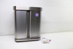 Simplehuman Rectangular - Prullenbak - 58 Liter Inhoud - Met, Verzenden, Zo goed als nieuw