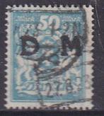 Danzig 1923 - Dienstuitgifte: 50 M mittelgrünlichblau., Postzegels en Munten, Postzegels | Europa | Duitsland, Gestempeld