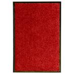 vidaXL Deurmat wasbaar 40x60 cm rood, Verzenden, Nieuw