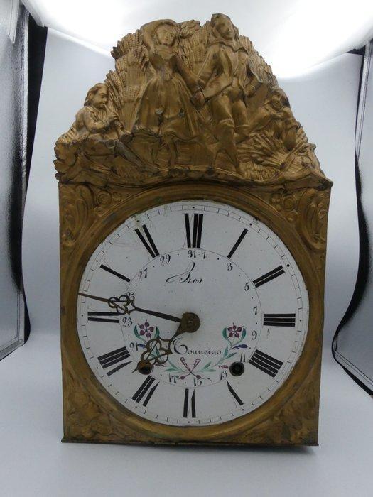 Comtoise klok - Emaille, Messing - 1850-1900, Antiek en Kunst, Antiek | Klokken