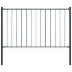 Hekpaneel met Palen - Antraciet - Retourdeal voor Jou!, Tuin en Terras, Tuinhekken en Hekwerk, Ophalen of Verzenden, Nieuw, IJzer