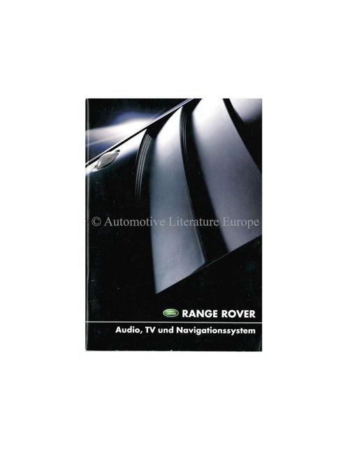 2001 RANGE ROVER AUDIO, TV & NAVIGATIESYSTEEM, Boeken, Auto's | Folders en Tijdschriften