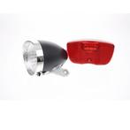 Falkx Retro LED fietsverlichtingsset - koplamp en achterl..., Fietsen en Brommers, Ophalen of Verzenden, Nieuw