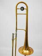 Trombone King 4B Model2104 Goudlak uitvoering, Ophalen of Verzenden, Gebruikt, Met koffer