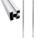 vidaXL Schuttingpalen 2 st 185 cm aluminium, Tuin en Terras, Palen, Balken en Planken, Verzenden, Nieuw