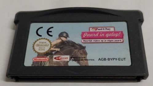 Paard en pony - Paard in galop losse cassette (Gameboy, Spelcomputers en Games, Games | Nintendo Game Boy, Zo goed als nieuw, Ophalen of Verzenden