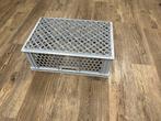 Kratten 60x40x22 cm geperforeerd grijs euronorm, 40 tot 60 cm, 50 tot 75 cm, Minder dan 35 cm, Zo goed als nieuw