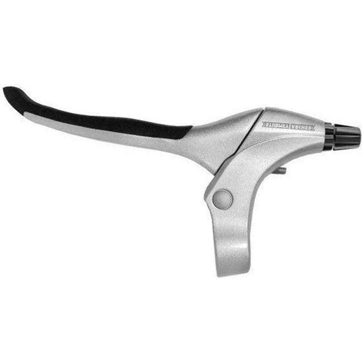 Sunrace Rechter remhendel - zilver aluminium - rubberen i..., Fietsen en Brommers, Fietsonderdelen, Mountainbike, Overige typen