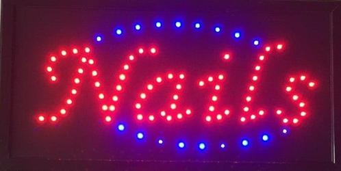 Nagels LED bord lamp verlichting nagel studio reclamebord #1, Verzamelen, Merken en Reclamevoorwerpen, Nieuw, Verzenden
