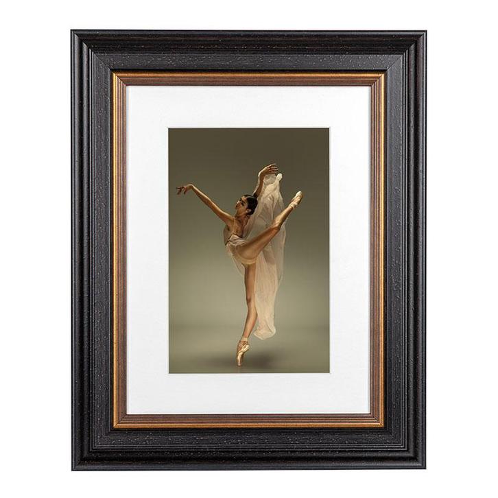 Fotolijst Mozart Zwart/Goud 30x40 cm, Huis en Inrichting, Woonaccessoires | Lijsten