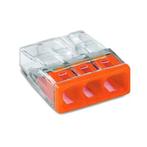 Wago Lasklem 3 polig oranje transparant (100 stuks) 2273-203, Nieuw