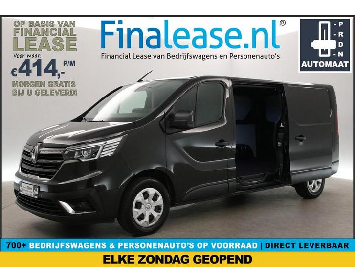 Renault Trafic 2.0 DCI 150PK L2H1 Automaat Airco Cruise Cam, Auto's, Bestelauto's, Lease, Automaat, Diesel, Renault, Zwart, Verzenden