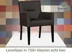 Leren eetkamerstoel Look, Huis en Inrichting, Stoelen, Nieuw, Leer, Ophalen of Verzenden, Bohemian, Eigentijds, Klassiek, Retro, Romantisch, Vintage