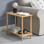 [en.casa] Bijzettafel Paimio bamboe met plank 53x60x30 cm ho