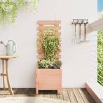 vidaXL Plantenbak met rek 39x39,5x114 cm massief douglashout, Verzenden, Minder dan 60 cm, Nieuw, 60 cm of meer