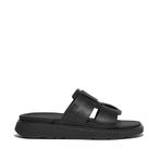 -0% FitFlop  FitFlop Gen-ff mens leather fishmerman slides, Kleding | Dames, Schoenen, Slippers, Verzenden, Zwart, Nieuw