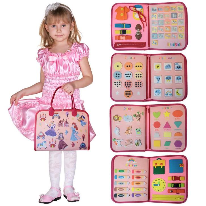 Montessori speelgoed: XL Busy Board Nederlandstalig – Leer, Kinderen en Baby's, Speelgoed | Educatief en Creatief, Nieuw, Ophalen of Verzenden