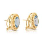 Oorbellen - 18 karaat Geel goud - 21.36ct. tw. Topaas, Sieraden, Tassen en Uiterlijk, Oorbellen, Nieuw
