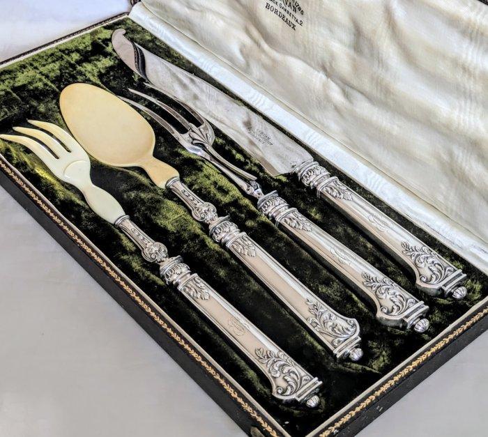 Tafelservies (4) - .950 zilver - Zonder reserveprijs, Antiek en Kunst, Antiek | Goud en Zilver