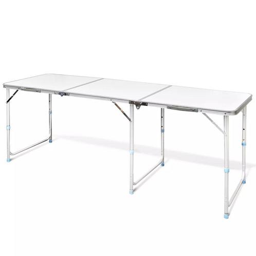 Campingtafel inklapbaar en verstelbaar in hoogte aluminiu..., Caravans en Kamperen, Kampeeraccessoires, Nieuw, Verzenden