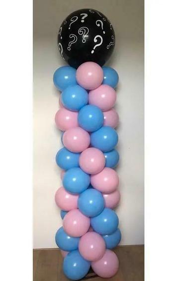 Gender reveal ballonpilaar beschikbaar voor biedingen