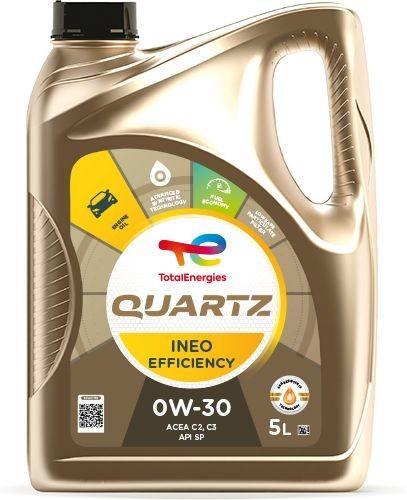 Total Quartz Ineo Efficiency 0W30 5 Liter, Auto diversen, Onderhoudsmiddelen, Ophalen of Verzenden