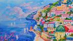 Alfredo Grimaldi (1950) - Flowers in Positano, Antiek en Kunst